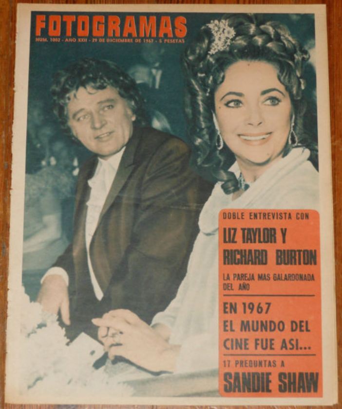 FOTOGRAMAS magazine side cover Issue 1002 29 December 1967