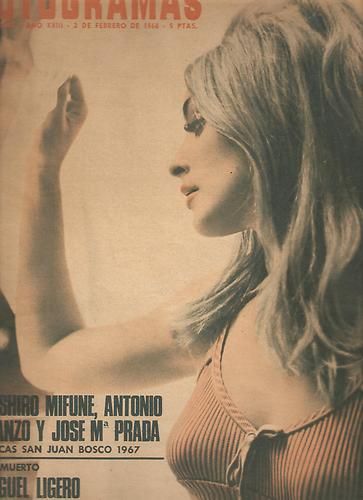 FOTOGRAMAS magazine side cover Issue 1007 2 February 1968