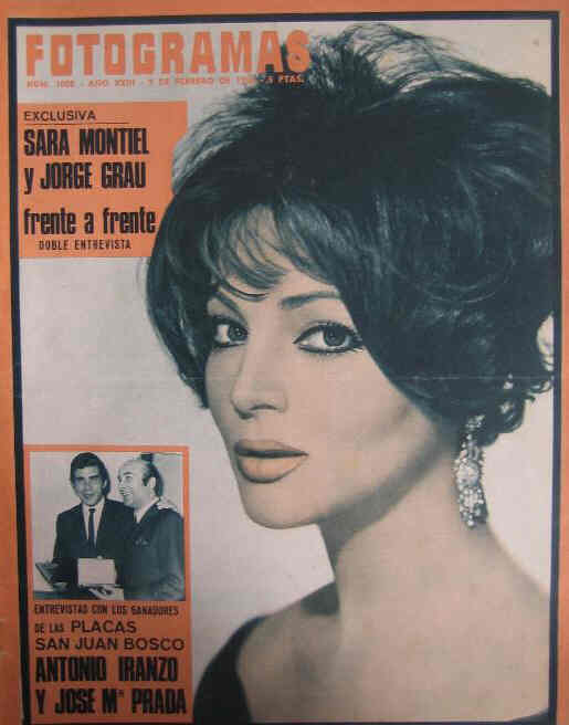 FOTOGRAMAS magazine side cover Issue 1008 9 February 1968