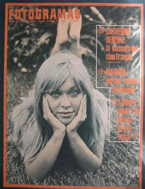 FOTOGRAMAS magazine side cover Issue 1011 1 March 1968