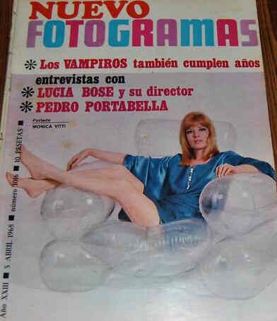 FOTOGRAMAS magazine side cover Issue 1016 5 April 1968