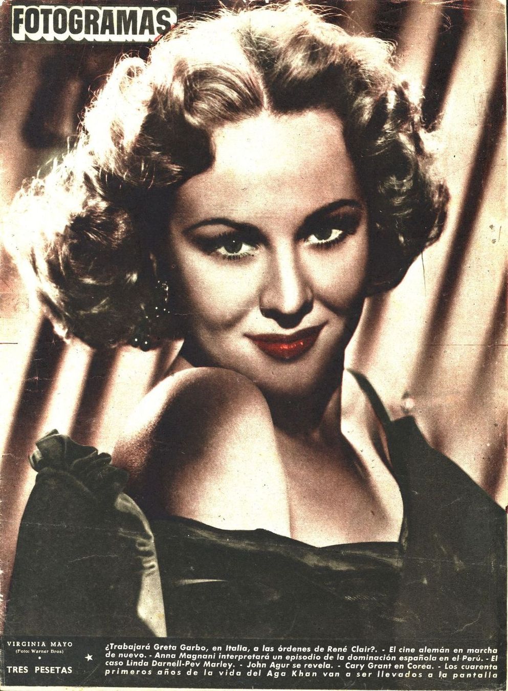 FOTOGRAMAS magazine side cover Issue 102 27 October 1950