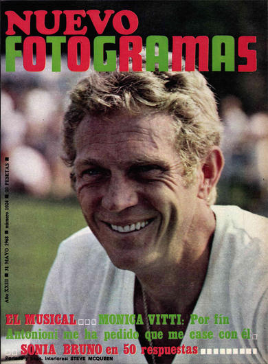 FOTOGRAMAS magazine side cover Issue 1024 31 May 1968