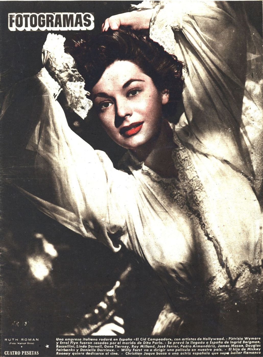 FOTOGRAMAS magazine side cover Issue 105 17 November 1950