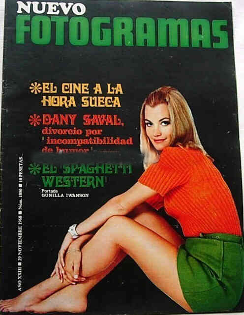 FOTOGRAMAS magazine side cover Issue 1050 29 November 1968