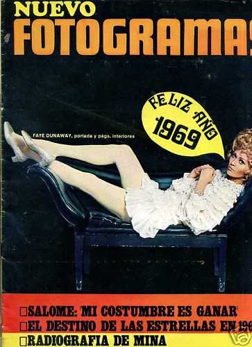 FOTOGRAMAS magazine side cover Issue 1054 27 December 1968
