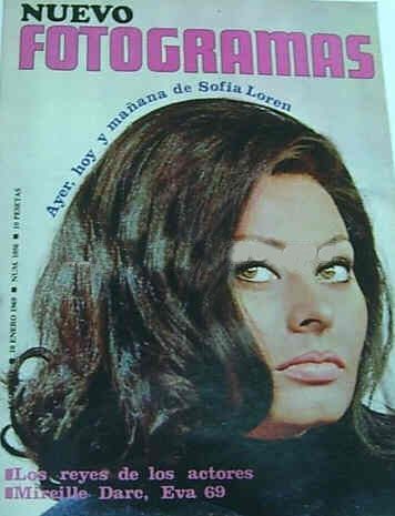 FOTOGRAMAS magazine side cover Issue 1056 10 January 1969