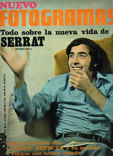 FOTOGRAMAS magazine side cover Issue 1059 31 January 1969