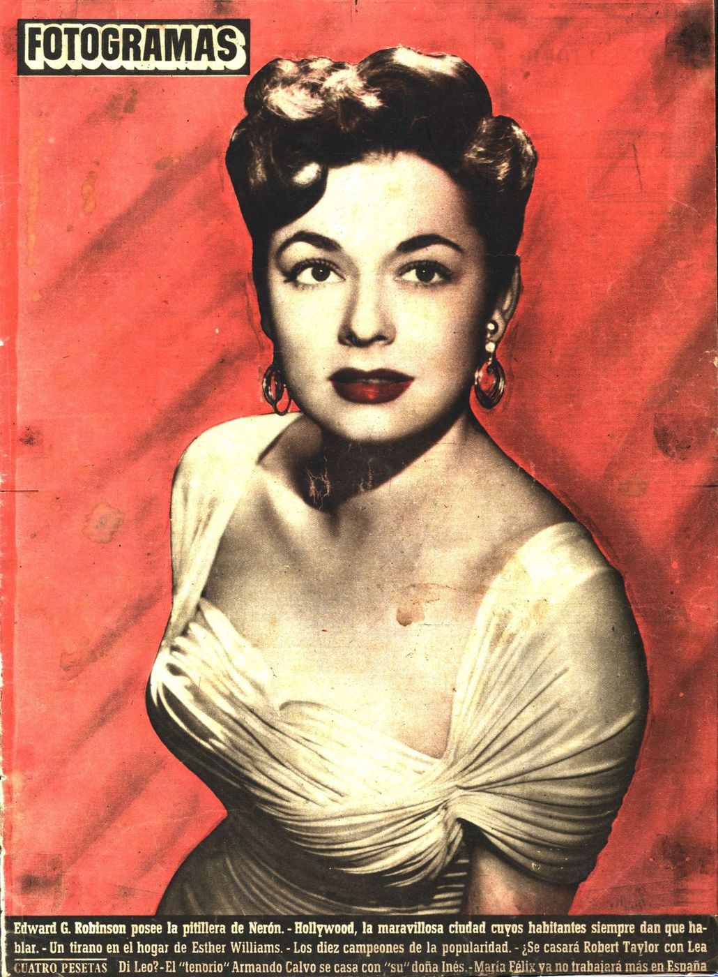 FOTOGRAMAS magazine side cover Issue 106 24 November 1950