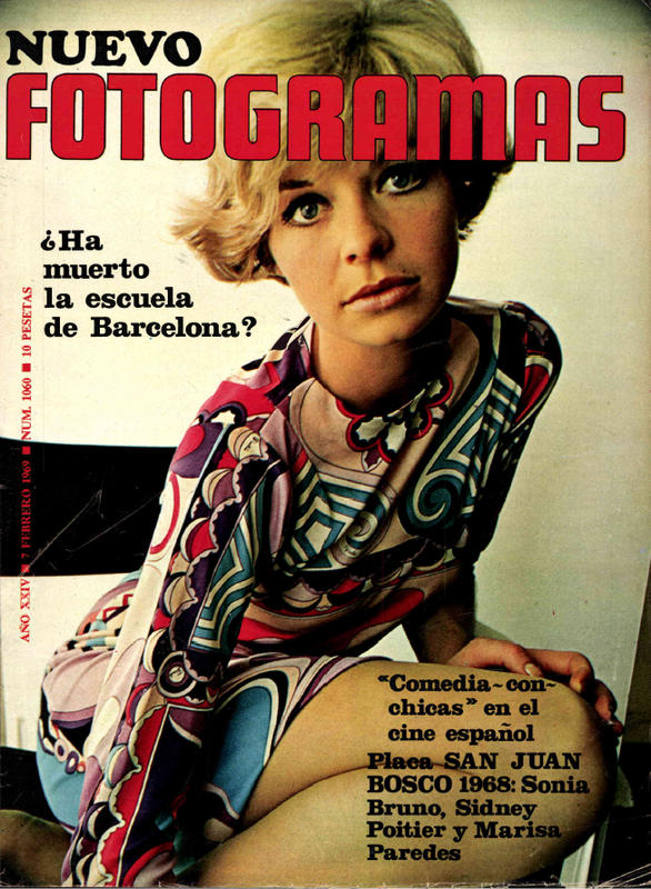 FOTOGRAMAS magazine side cover Issue 1060 7 February 1969