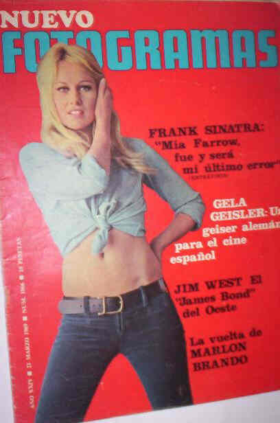 FOTOGRAMAS magazine side cover Issue 1066 21 March 1969
