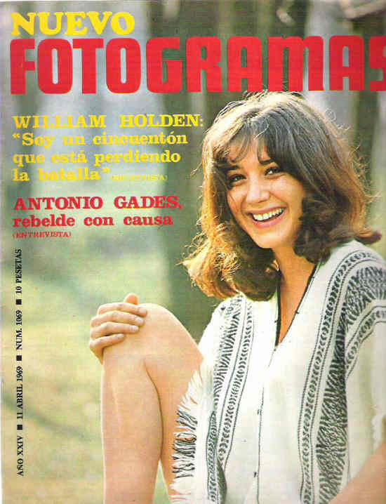 FOTOGRAMAS magazine side cover Issue 1069 11 April 1969