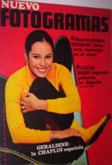 FOTOGRAMAS magazine side cover Issue 1073 9 May 1969
