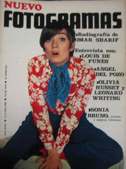 FOTOGRAMAS magazine side cover Issue 1078 13 June 1969