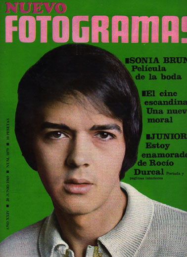 FOTOGRAMAS magazine side cover Issue 1079 20 June 1969