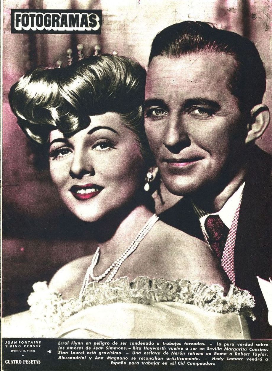 FOTOGRAMAS magazine side cover Issue 108 8 December 1950