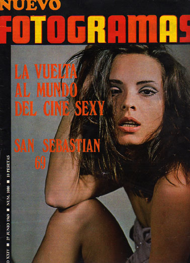 FOTOGRAMAS magazine side cover Issue 1080 27 June 1969