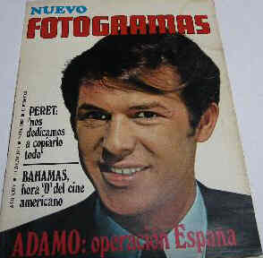FOTOGRAMAS magazine side cover Issue 1082 11 July 1969