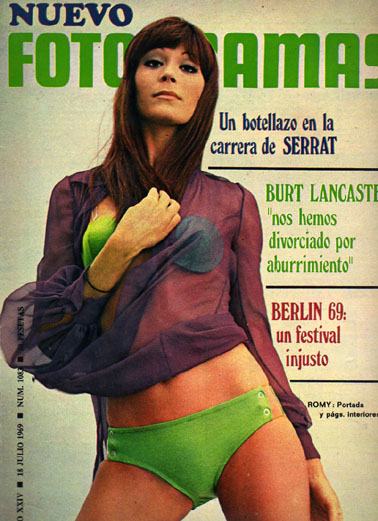 FOTOGRAMAS magazine side cover Issue 1083 18 July 1969