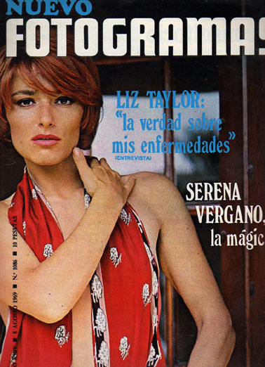 FOTOGRAMAS magazine side cover Issue 1086 8 August 1969