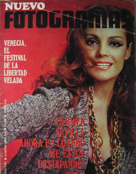FOTOGRAMAS magazine side cover Issue 1091 12 September 1969