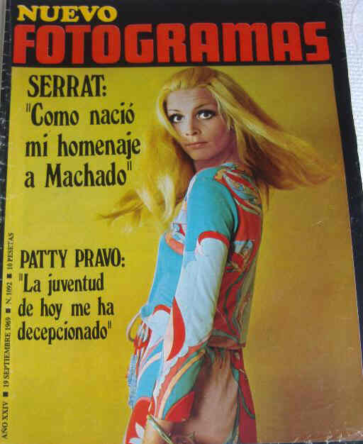 FOTOGRAMAS magazine side cover Issue 1092 19 September 1969