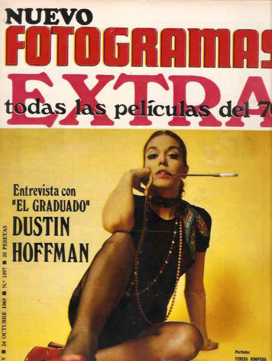 FOTOGRAMAS magazine side cover Issue 1097 24 October 1969