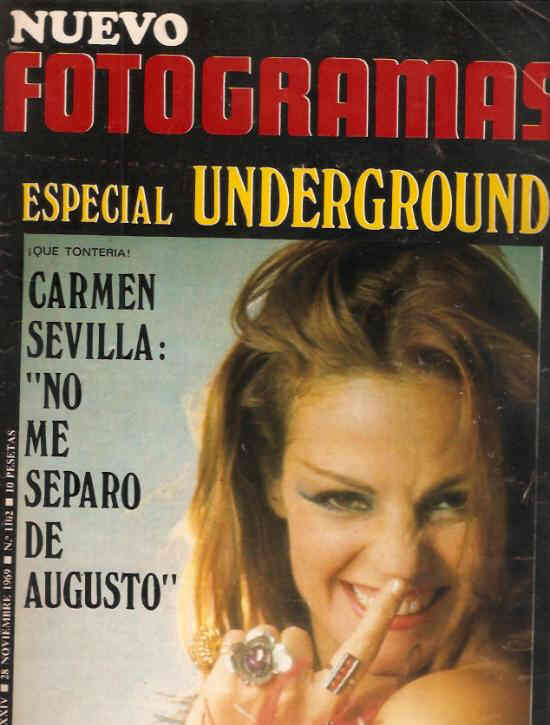 FOTOGRAMAS magazine side cover Issue 1102 28 November 1969