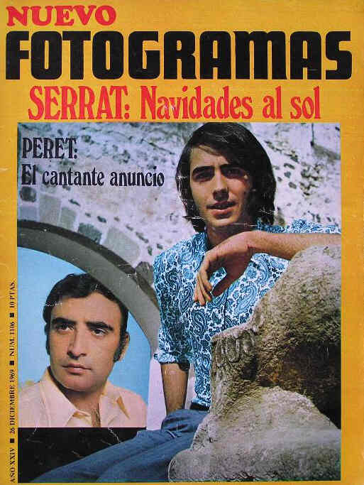 FOTOGRAMAS magazine side cover Issue 1106 26 December 1969