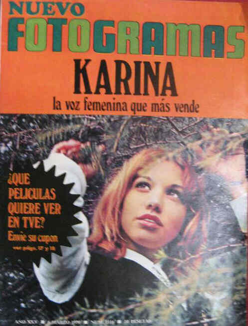 FOTOGRAMAS magazine side cover Issue 1116 6 March 1970