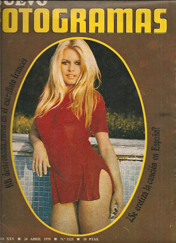 FOTOGRAMAS magazine side cover Issue 1123 24 April 1970