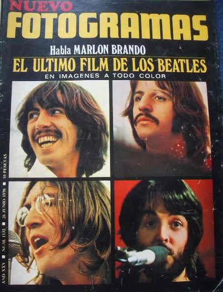 FOTOGRAMAS magazine side cover Issue 1132 26 June 1970