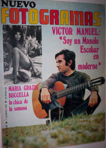 FOTOGRAMAS magazine side cover Issue 1138 7 August 1970