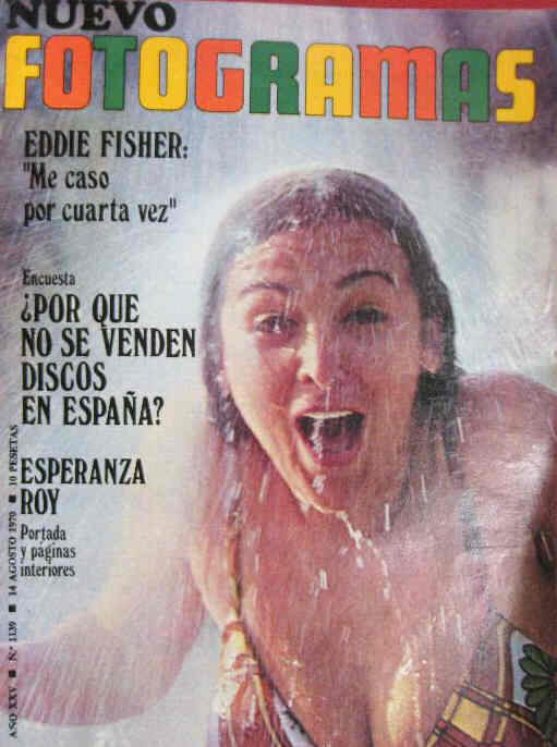 FOTOGRAMAS magazine side cover Issue 1139 14 August 1970