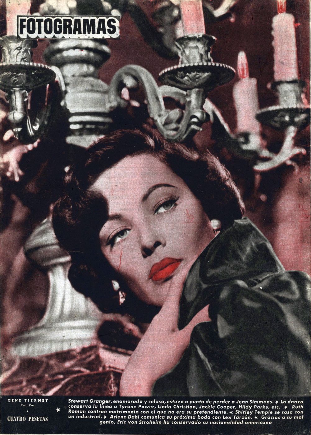 FOTOGRAMAS magazine side cover Issue 114  1951