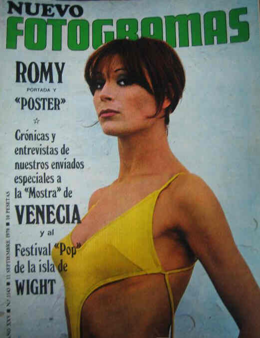 FOTOGRAMAS magazine side cover Issue 1143 11 September 1970
