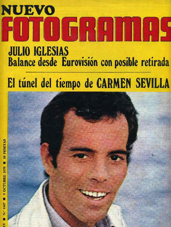 FOTOGRAMAS magazine side cover Issue 1147 9 October 1970