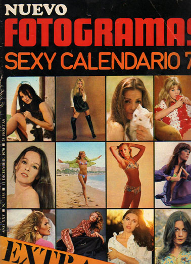 FOTOGRAMAS magazine side cover Issue 1156 11 December 1970