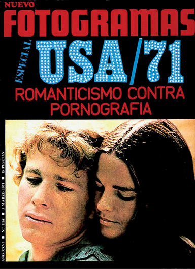 FOTOGRAMAS magazine side cover Issue 1168 5 March 1971
