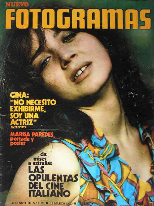 FOTOGRAMAS magazine side cover Issue 1169 12 March 1971