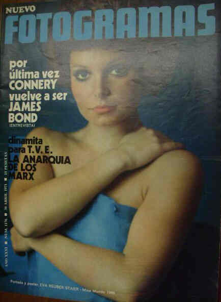 FOTOGRAMAS magazine side cover Issue 1176 30 April 1971