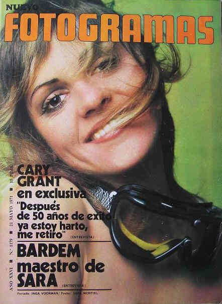 FOTOGRAMAS magazine side cover Issue 1179 21 May 1971
