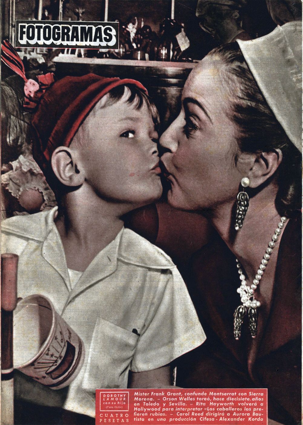 FOTOGRAMAS magazine side cover Issue 118 16 February 1951