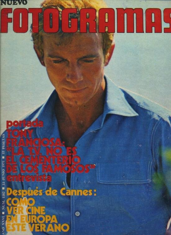 FOTOGRAMAS magazine side cover Issue 1182 11 June 1971