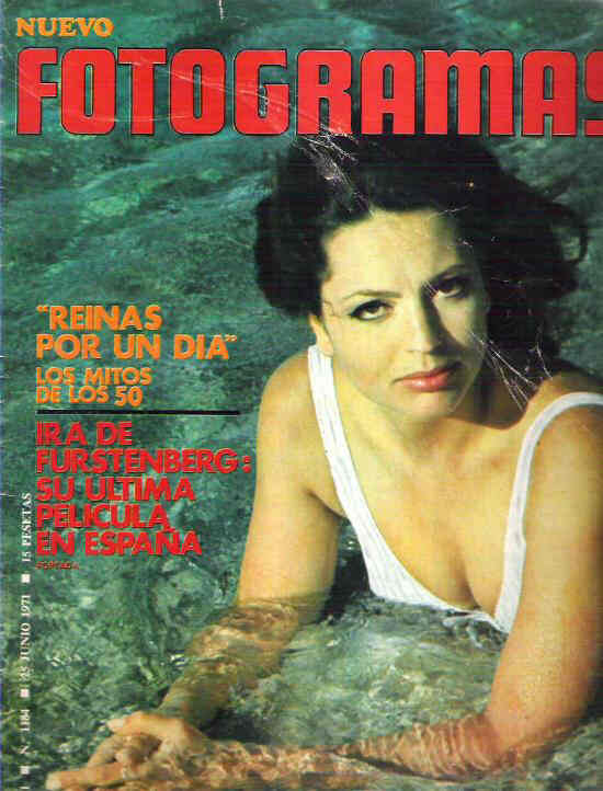 FOTOGRAMAS magazine side cover Issue 1184 25 June 1971