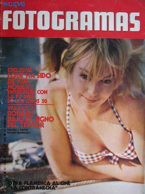 FOTOGRAMAS magazine side cover Issue 1185 2 July 1971