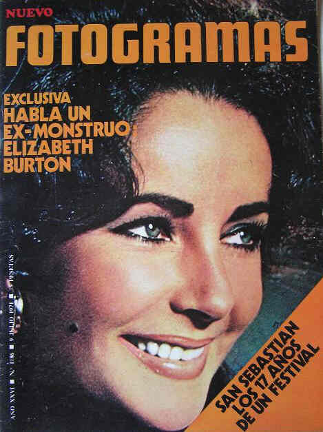FOTOGRAMAS magazine side cover Issue 1186 9 July 1971
