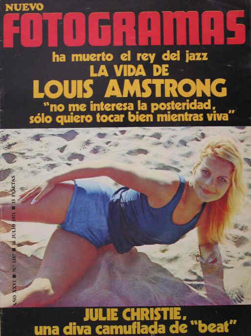 FOTOGRAMAS magazine side cover Issue 1187 16 July 1971