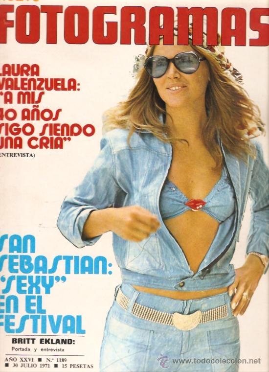 FOTOGRAMAS magazine side cover Issue 1189 30 July 1971
