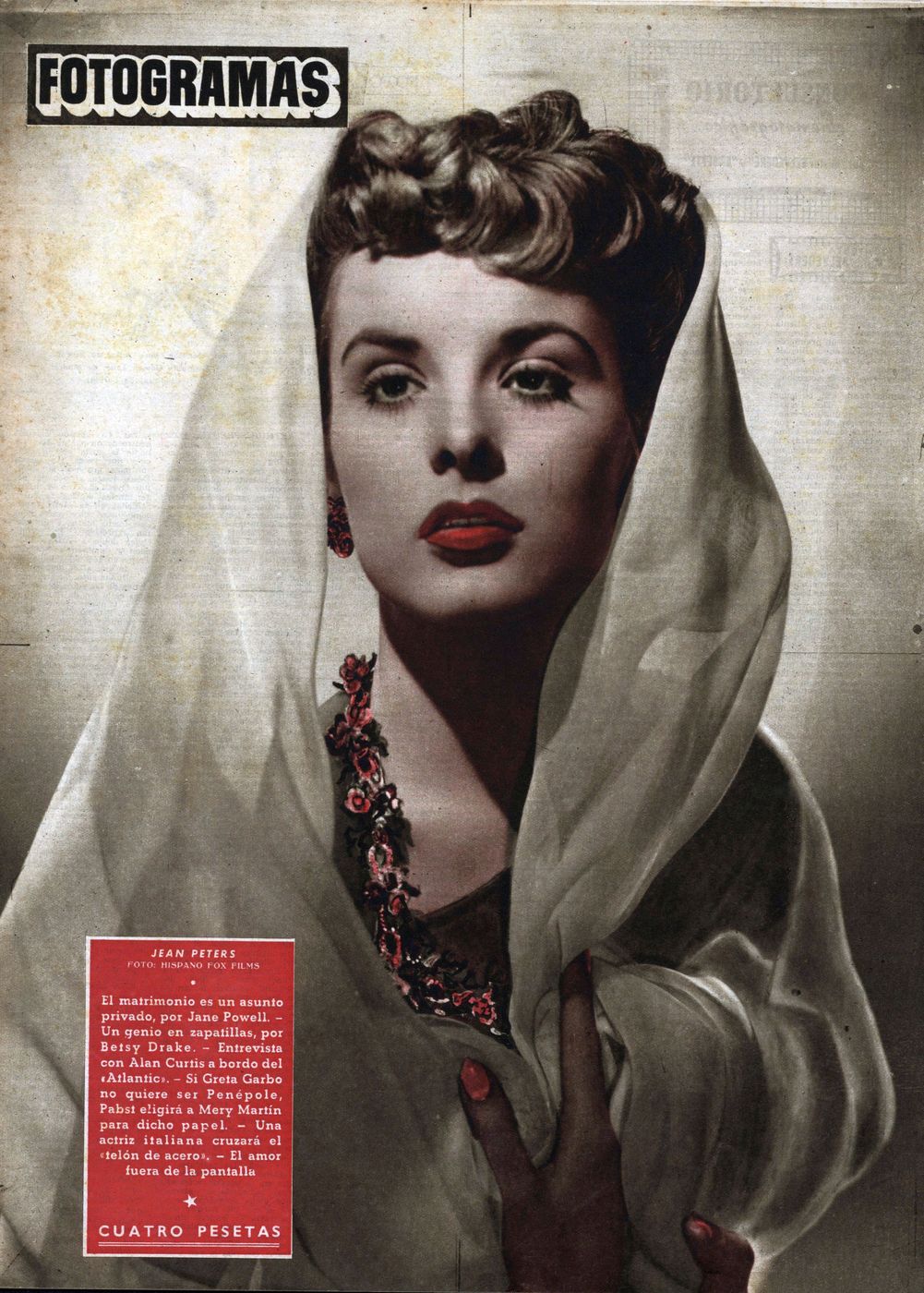 FOTOGRAMAS magazine side cover Issue 119 23 February 1951